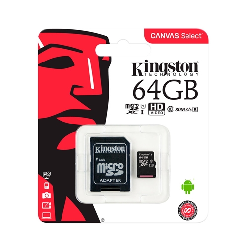 Kingston Secure Digital 64GB Class 10